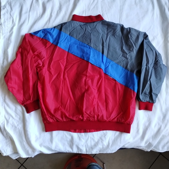 VTG 1990s 😎 Tae KWON Do Jacket LARGE WIDE Big Logo Color Block - Picture 6 of 9